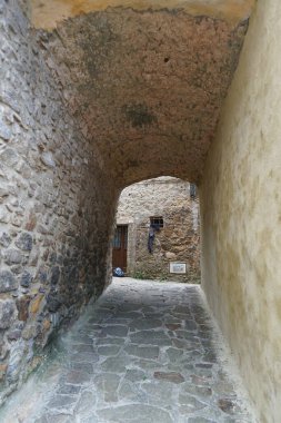 Giglio Castello Sokağı, Toskana Takımadası, İtalya