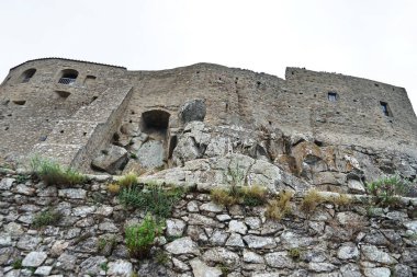 Giglio Castello 'daki Aldobrandesca kalesi, Toskana Takımadası, İtalya