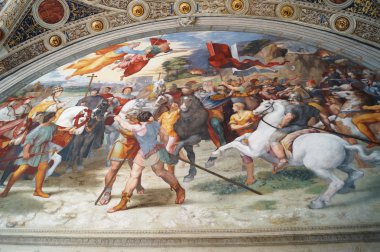 The Meeting of Leo the Great and Attila, Raphael Rooms, the Vatican Museums, Rome, Italy