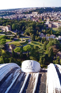 Roma'nın görünümü Saint Peter Bazilikası, Vativcn şehir, Roma, İtalya
