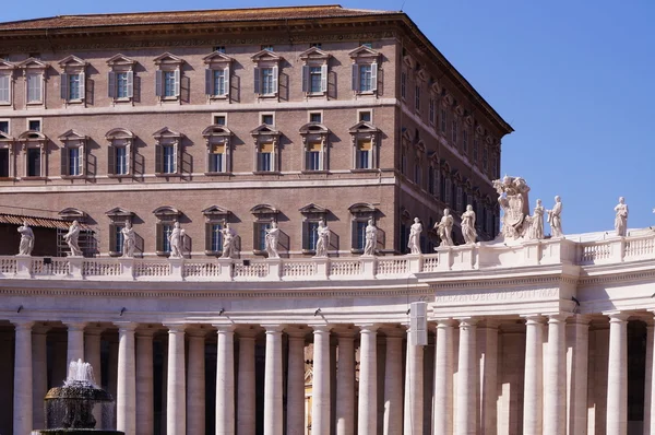 Detail des Petersplatzes, Vatikanstadt, Rom, Italien — Stockfoto