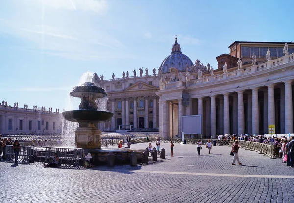 Petersplatz, vatikanische stadt, rom, italien — Stockfoto