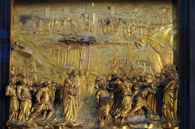 Detayını Opera del Duomo Müzesi Floransa İtalya cennette orijinal kapı