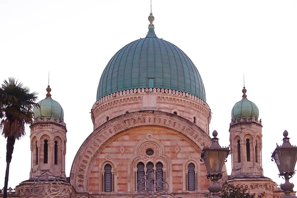 Szczegółowo o Wielkiej Synagogi Florencji, Włochy — Zdjęcie stockowe