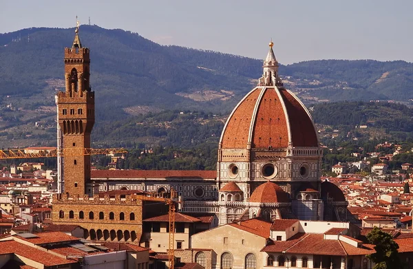 Uitzicht over Florence uit Boboli-tuinen Toscane Italië — Stockfoto