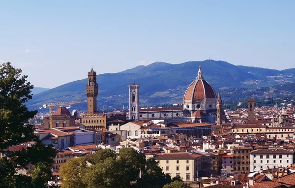 Blick auf florenz von bardini garden toskana italien — Stockfoto