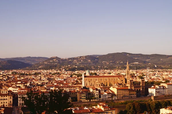 Vue de Florence depuis le jardin Bardini Italie — Photo