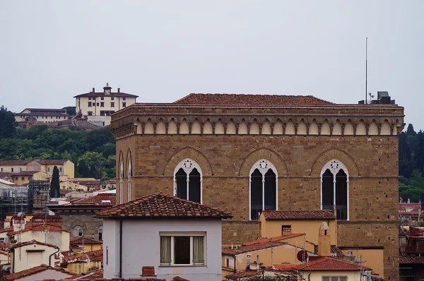 Pohled na centrum Florencie od bell věž Giotto, Itálie — Stock fotografie