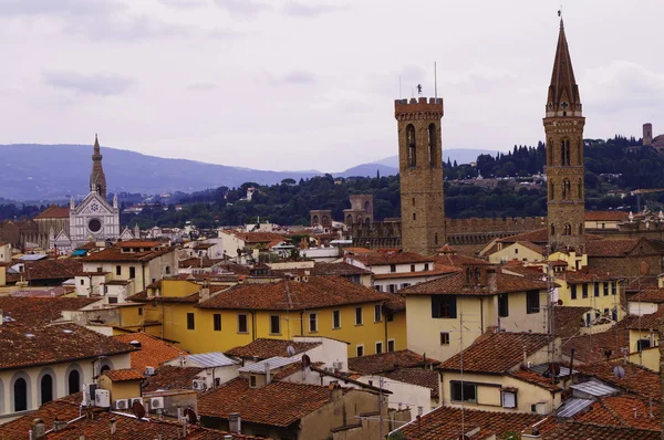 Vue du centre de Florence depuis le clocher de Giotto, Italie — Photo