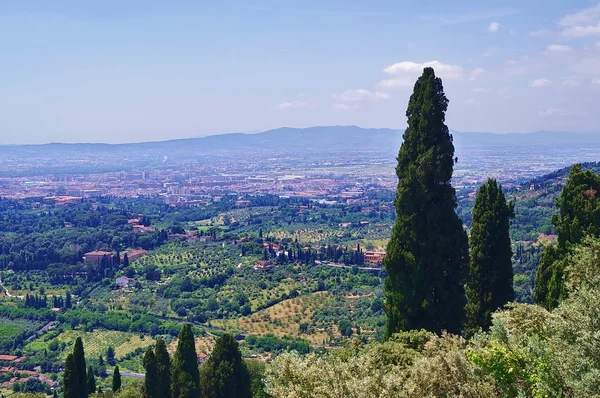 Panorama de Florencia desde Fiesole, Italia — Foto de Stock