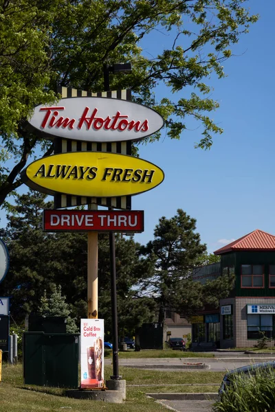 Ottawa Ontario Kanada Mai 2021 Ein Klassisches Tim Hortons Restaurant — Stockfoto