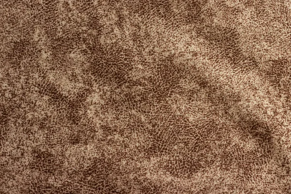 Texturen Ett Mörkbrunt Tätt Tyg Med Brokigt Mönster — Stockfoto