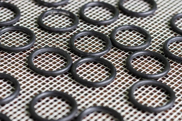 Conjunto Rings Borracha Usados Para Vedação Mecanismos Hidráulicos Pneumáticos Fotografia De Stock