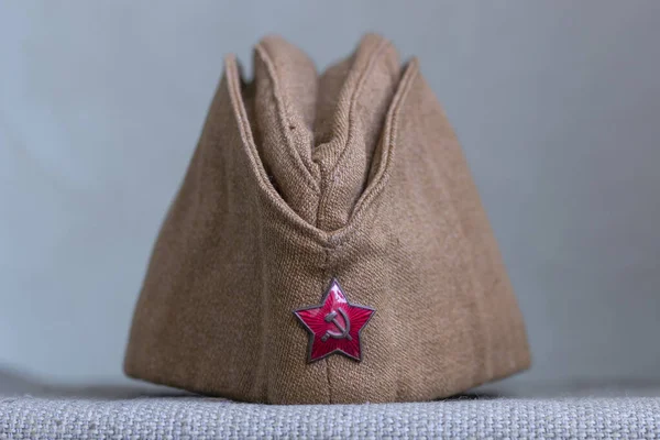 Saint Pétersbourg Russie Décembre 2020 Casquette Garnison Soviétique Avec Une — Photo