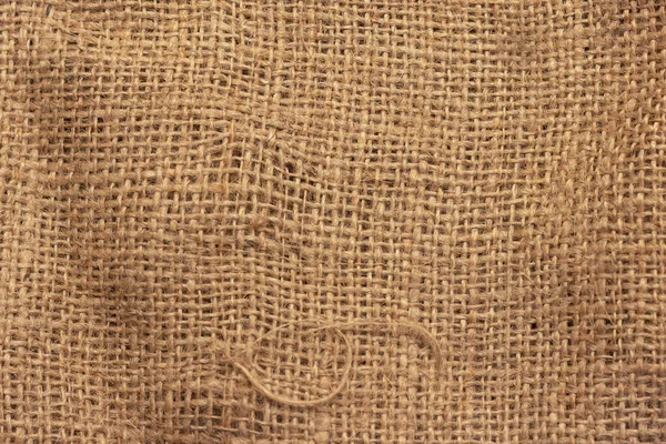 Texture Une Toile Jute Froissée Grossièrement Tissée — Photo