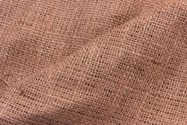 Texture Une Toile Jute Froissée Grossièrement Tissée — Photo