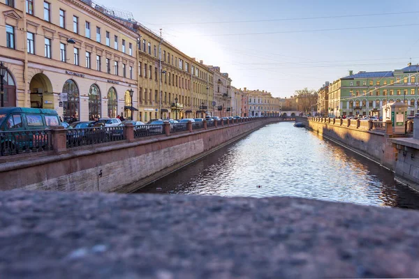 Russia Petersburg December 2020 Embankment Griboyedov Canal View Nevsky Prospekt — Stock Photo, Image