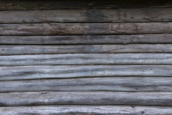 Superficie Una Antigua Pared Madera Hecha Tablas Oscurecidas Por Tiempo — Foto de Stock