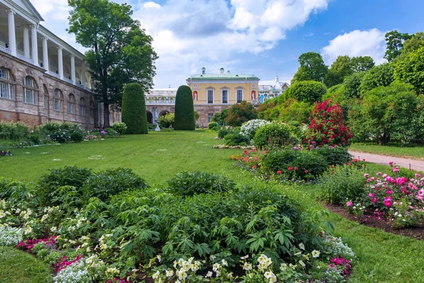 Petersburg Russia June 2021 Flower Garden Catherine Palace Pushkin Tsarskoe — Stock Photo, Image