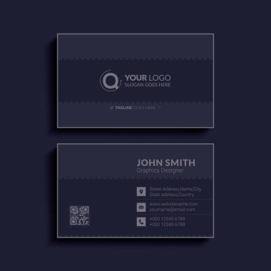 Vektör soyut yaratıcı kartvizitler Düz Tasarım Vektör İllüstrasyonu