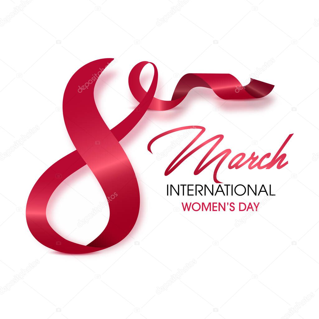 March 8, Happy Womens Day elegant banner. Invitations for the International Women's Day, Happy Mother's Day. Eps10 vector illustration.