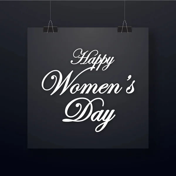 Marca Szczęśliwego Dnia Kobiet Elegancki Transparent Zaproszenia Międzynarodowy Dzień Kobiet — Wektor stockowy