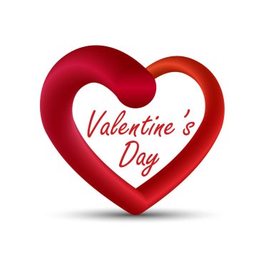 Kalp ve tipografi ile sevgililer günü geçmişi. Vektör çizimi. Duvar kağıtları, el ilanları, davetiyeler, posterler, broşürler, afişler..