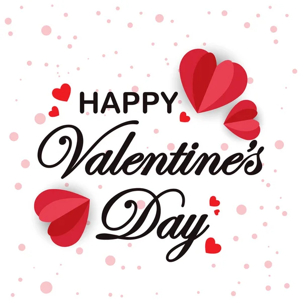 Feliz Tarjeta Felicitación Romántica San Valentín Concepto San Valentín Fondo — Vector de stock