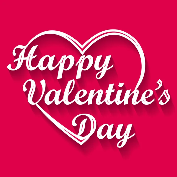 Feliz Tarjeta Felicitación Romántica San Valentín Concepto San Valentín Fondo — Vector de stock