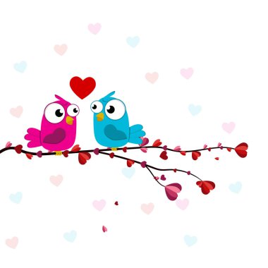 Sevgililer Günü 'nün kalbi. Bir sürü sevgililer günü kalbi olan dekoratif bir kalp. Vektör çizimi. Sevgililer Günü çizimleri ve tipografi öğeleri