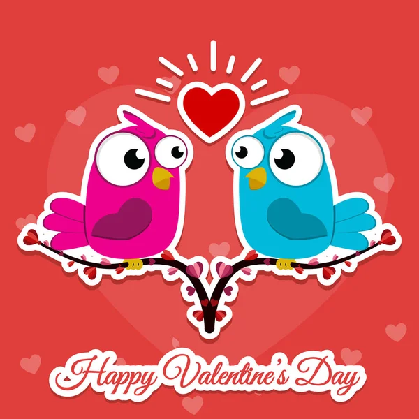 Feliz Dia Dos Namorados Modelo Fundo Vetor Valentine Saudação Texto — Vetor de Stock