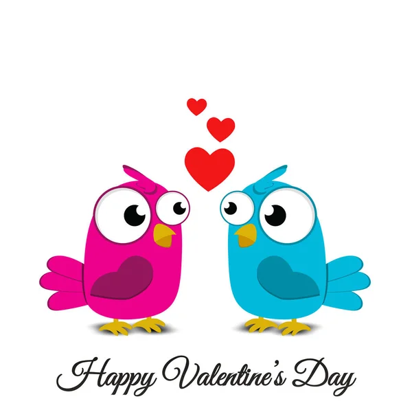 Happy Valentines Day Vector Background Template Valentine Greeting Text Heart — Stock Vector