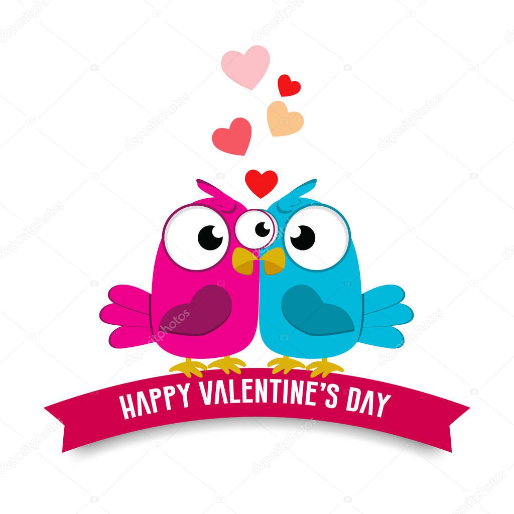 Happy valentines day vector background template. Valentine greeting text with heart elements in background. Vector Illustration.