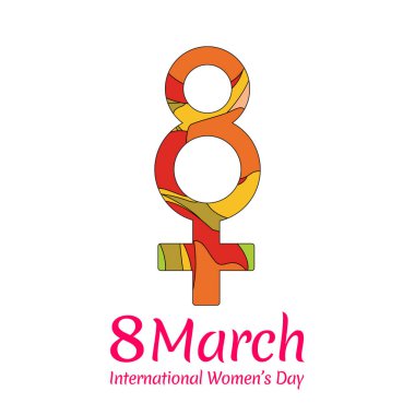 8 Mart, Mutlu Kadınlar Günü zarif afişi. Uluslararası Kadınlar Günü için davetiyeler, Anneler Günün kutlu olsun. Eps10 vektör illüstrasyonu.