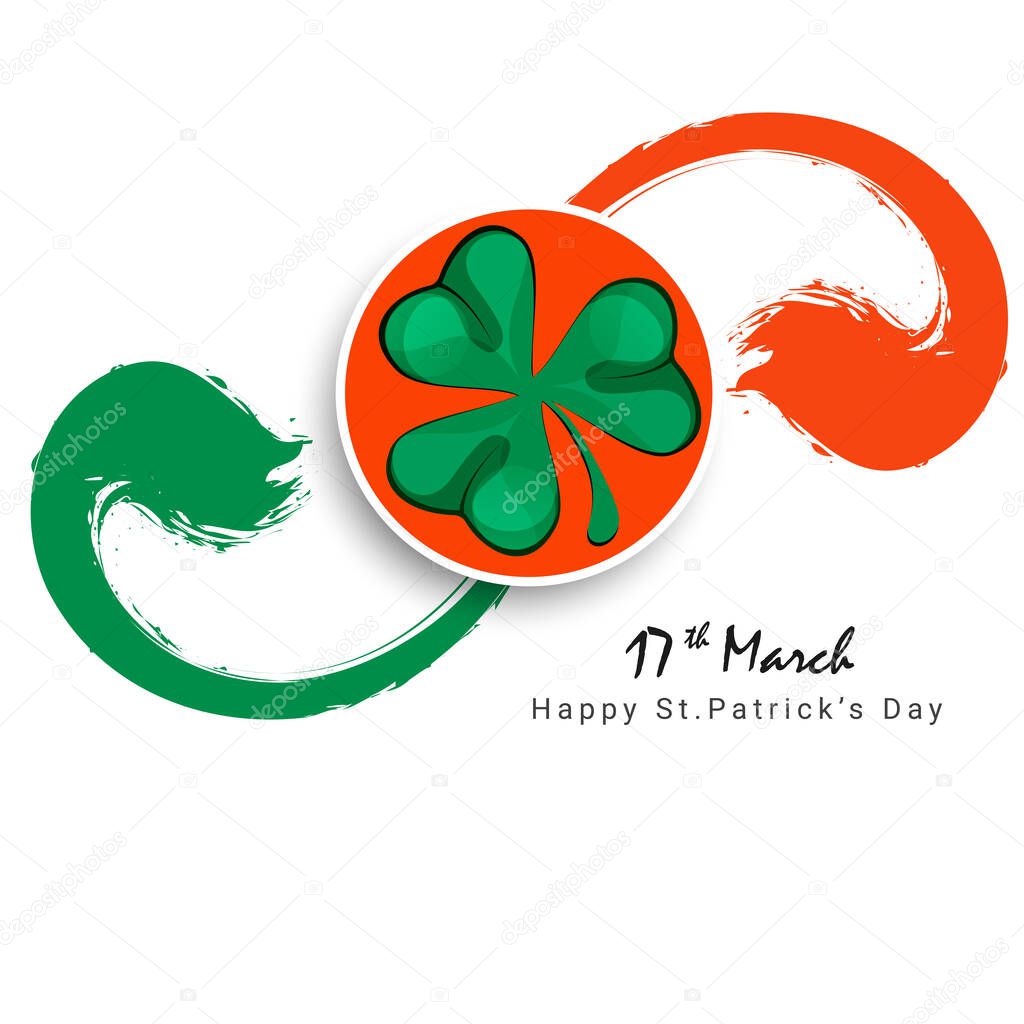 St. Patrick s Day poster set Vector illustration, Calligraphic Lettering Happy St Patricks Day. Vector Illustration. Vector illustration EPS10