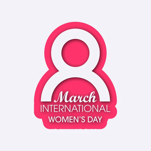 Hermoso Feliz Día Mujer Fondo Celebración Internacional Marzo Feliz Día — Vector de stock