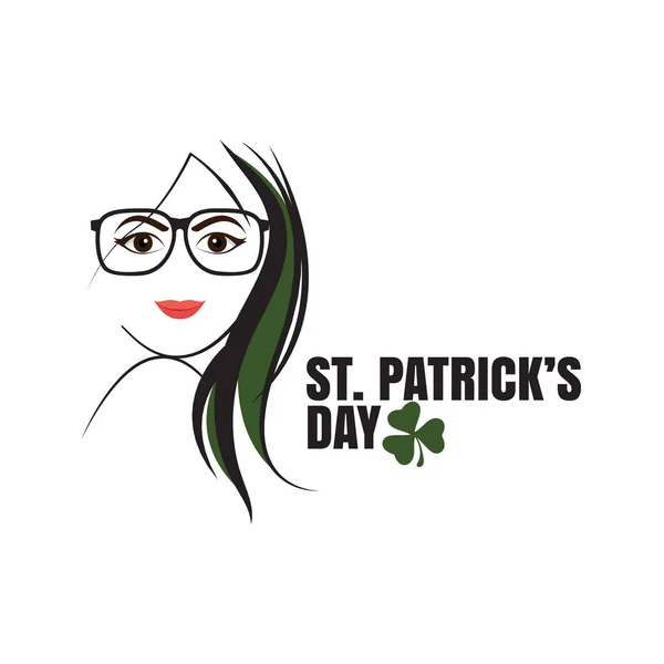 Día San Patricio Ilustración Vectorial Para Diseño Con Trébol Banner — Vector de stock