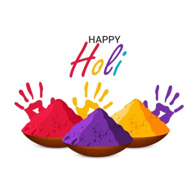 Hint Renk Festivali, Mutlu Holi kutlamaları tasarımı.