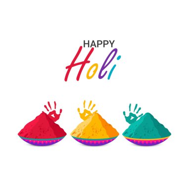 Hint Renk Festivali, Mutlu Holi kutlamaları tasarımı.