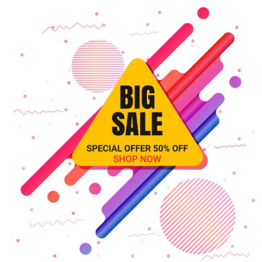 Super Sale modern Banner design template. Big sales discount announce shopping banners advertising background