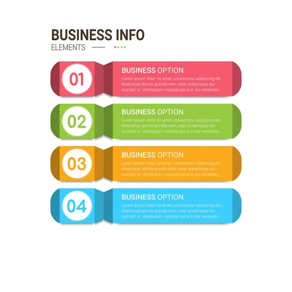 Plantilla Opciones Número Infografías Abstractas Ilustración Vectorial Puede Utilizar Para — Archivo Imágenes Vectoriales