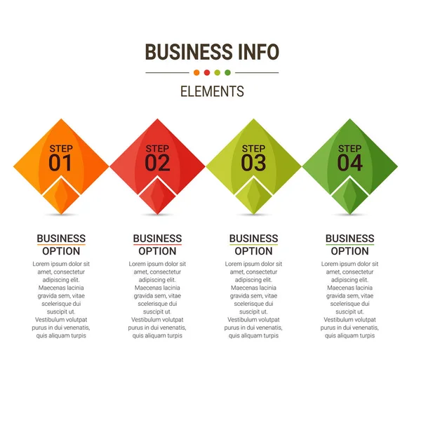 Visualisierung Von Geschäftsdaten Einfache Design Vorlage Für Die Infografik Abstrakte — Stockvektor