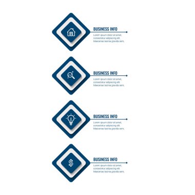 Soyut bilgi grafikleri sayı seçenekleri şablonu. Vektör çizimi. Adımlar, seçenekler, iş süreçleri, iş akışı, diyagram, akış şeması konsepti, zaman çizelgesi, pazarlama simgeleri, bilgi grafikleri için kullanılabilir.