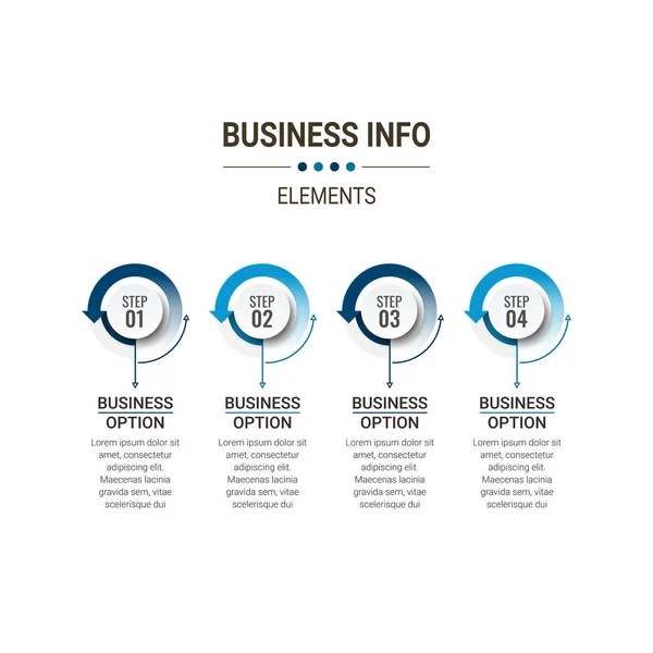 Infographic Design Organization Πρότυπο Χάρτη Διανυσματικό Επιχειρηματικό Πρότυπο Για Παρουσίαση — Διανυσματικό Αρχείο
