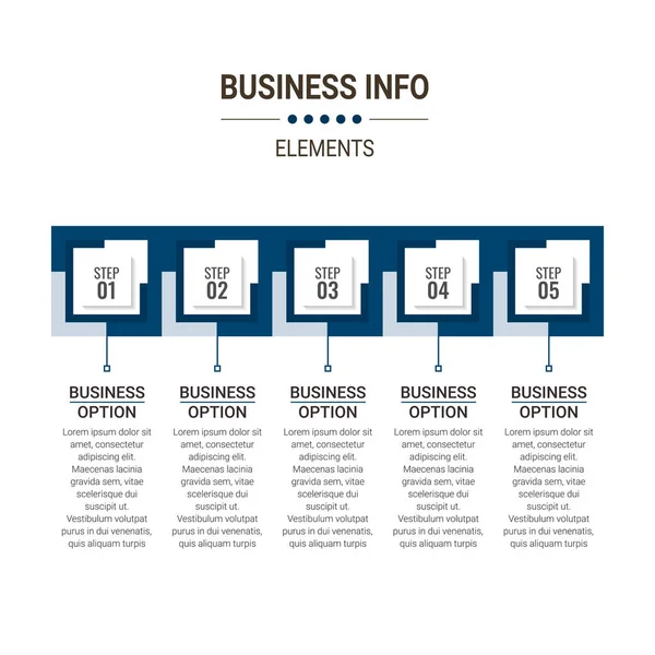 Modello Organigramma Progettazione Infografica Modello Business Vettoriale Presentazione Concetto Creativo — Vettoriale Stock