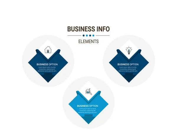 Visualisierung Von Geschäftsdaten Einfache Design Vorlage Für Die Infografik Abstrakte — Stockvektor