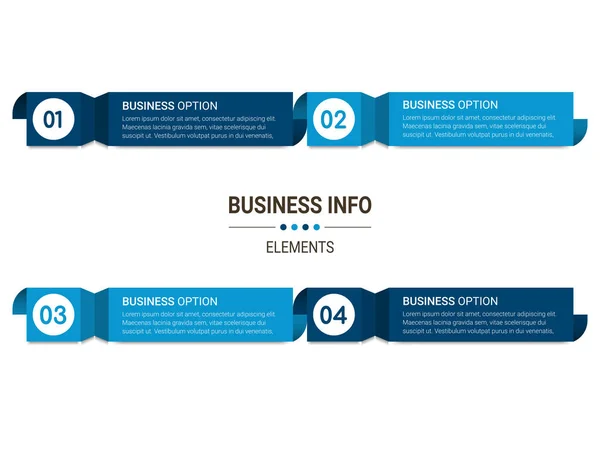 Business Data Visualization Simple Infographic Design Template Abstract Vector Illustration — Stock Vector