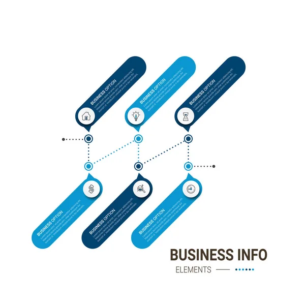 Vektor Infografik Timeline Design Vorlage Prozessdiagramm Abstrakte Elemente Von Graphen — Stockvektor