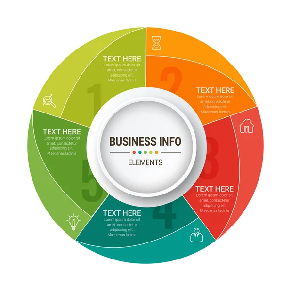 Modelos Infográficos Para Ilustração Vetores Empresariais Pode Ser Usado Para — Vetor de Stock