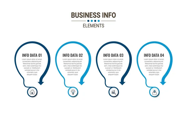 Zeitachse Des Geschäftskonzepts Infografik Vorlage Kann Für Prozess Präsentationen Layout — Stockvektor